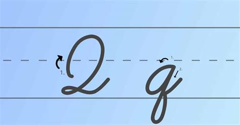 how do you write the letter q in cursive?